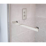Duel 44-47 x 70.5-74 in. 8 mm Bypass Shower Door for Alcove Installation with Clear glass in Brushed Nickel & Matte Black