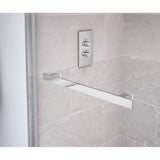 Duel 44-47 x 70.5-74 in. 8 mm Bypass Shower Door for Alcove Installation with Clear glass in Chrome & Matte White