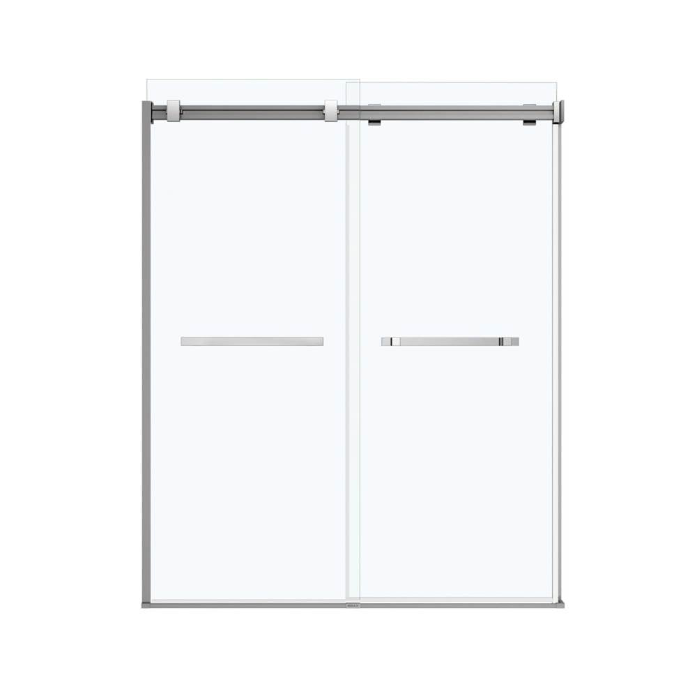 Duel 56-58.5 x 70.5-74 in. 8mm Bypass Shower Door for Alcove Installation with Clear glass in Chrome
