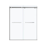 Duel 56-58.5 x 70.5-74 in. 8mm Bypass Shower Door for Alcove Installation with Clear glass in Chrome