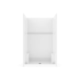 Icon SH4834 AcrylXE Alcove Center Drain One-piece Shower in White