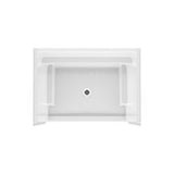 Icon SH4834 AcrylXE Alcove Center Drain One-piece Shower in White