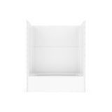 Icon TS6032 AcrylXE Alcove Left Hand Drain One-Piece Tub Shower in White