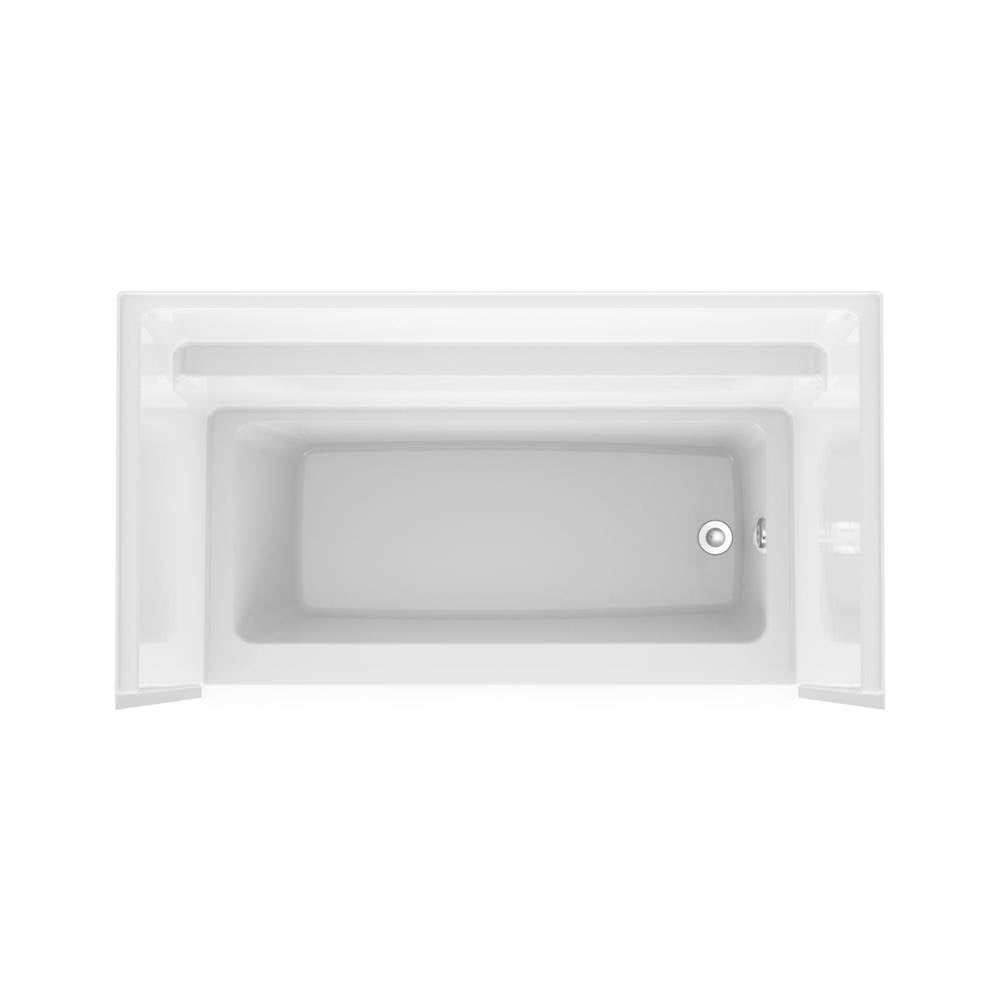 Icon TS6032 AcrylXE Alcove Left Hand Drain One-Piece Tub Shower in White