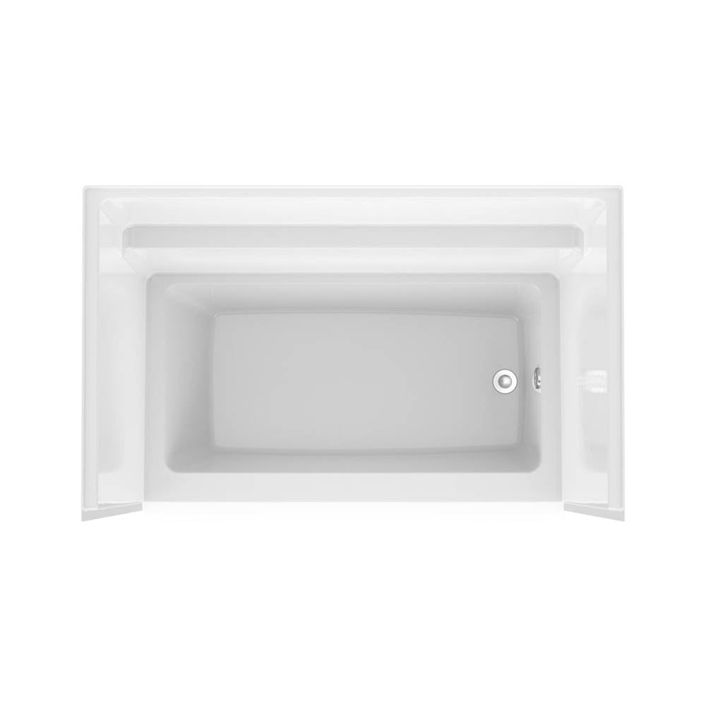 Icon TS6036 Acrylx Alcove Left Hand Drain One-Piece Tub Shower in White