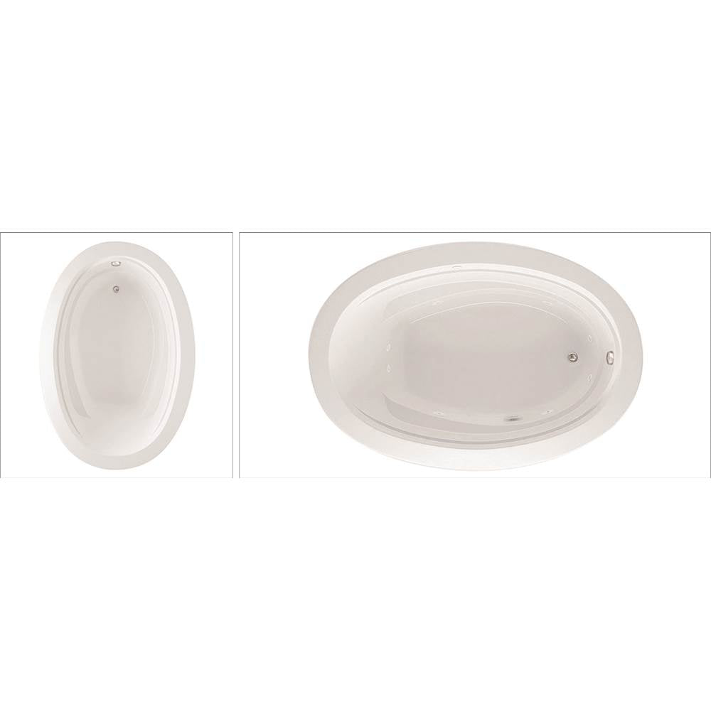 Arno 7242 Acrylic Drop-in End Drain Bathtub in White