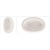 Arno 7242 Acrylic Drop-in End Drain Bathtub in White