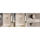 Luminescence 44.5-47 x 70.5-72 in. 6 mm Sliding Shower Door for Alcove Installation with Clear glass in Chrome