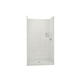 SST42 42 x 34 AcrylX Alcove Center Drain One-Piece Shower in White