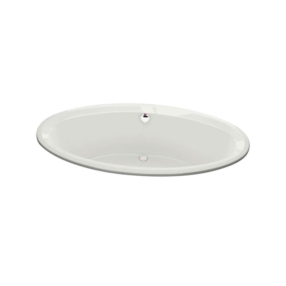 Tympani 72 x 42 Acrylic Drop-in Center Drain Bathtub in White