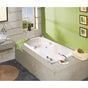 Maax - Lopez 6636 Acrylic Alcove End Drain Whirlpool Bathtub in White - White
