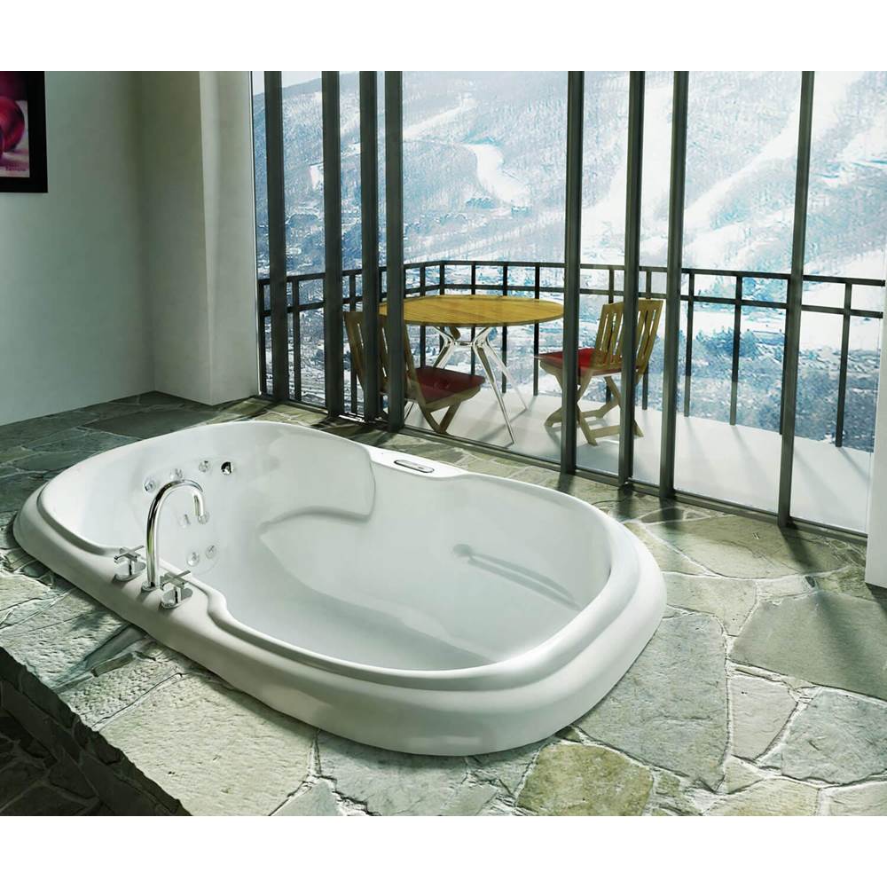 Calla 6642 Acrylic Drop-in Center Drain Bathtub in White