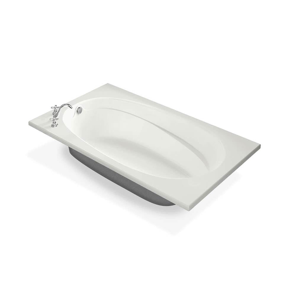 Talisman 71 x 42 Acrylic Drop-in End Drain Bathtub in White