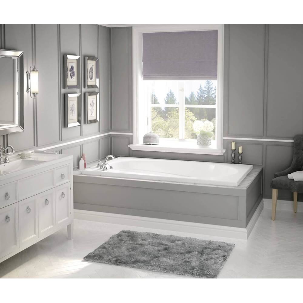 Maax - Talisman 71 x 42 Acrylic Drop-in End Drain Combined Whirlpool & Aeroeffect Bathtub in White - White