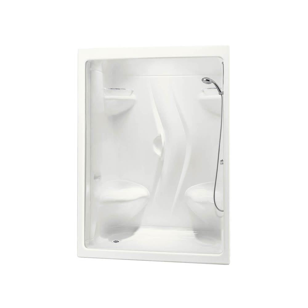 Stamina 60-I 60 x 36 Acrylic Alcove Left-Hand Drain One-Piece Shower in White