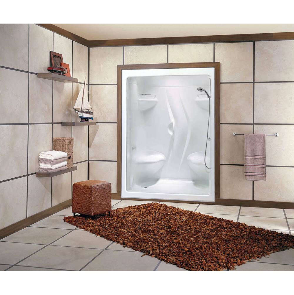Maax - Stamina 60-I 60 x 36 Acrylic Alcove Right-Hand Drain One-Piece Shower in White - White