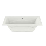 Optik 7236 Acrylic Undermount Center Drain Combined Hydrofeel & Aerofeel Bathtub in White