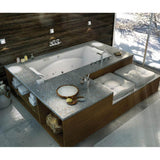 Optik 7236 Acrylic Undermount Center Drain Combined Hydrofeel & Aerofeel Bathtub in White