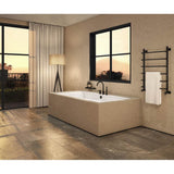 Maax - Optik 7236 Acrylic Undermount Center Drain Combined Hydrofeel & Aerofeel Bathtub in White - White