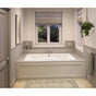 Maax - Optik 7242 Acrylic Undermount Center Drain Hydrofeel Bathtub in White - White