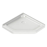 Maax - Neo-Angle Base 42 3 in. 42 x 42 Acrylic Corner Left or Right Shower Base with Corner Drain in White - White