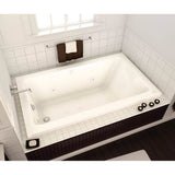 Pose 7236 Acrylic Drop-in End Drain Bathtub in White