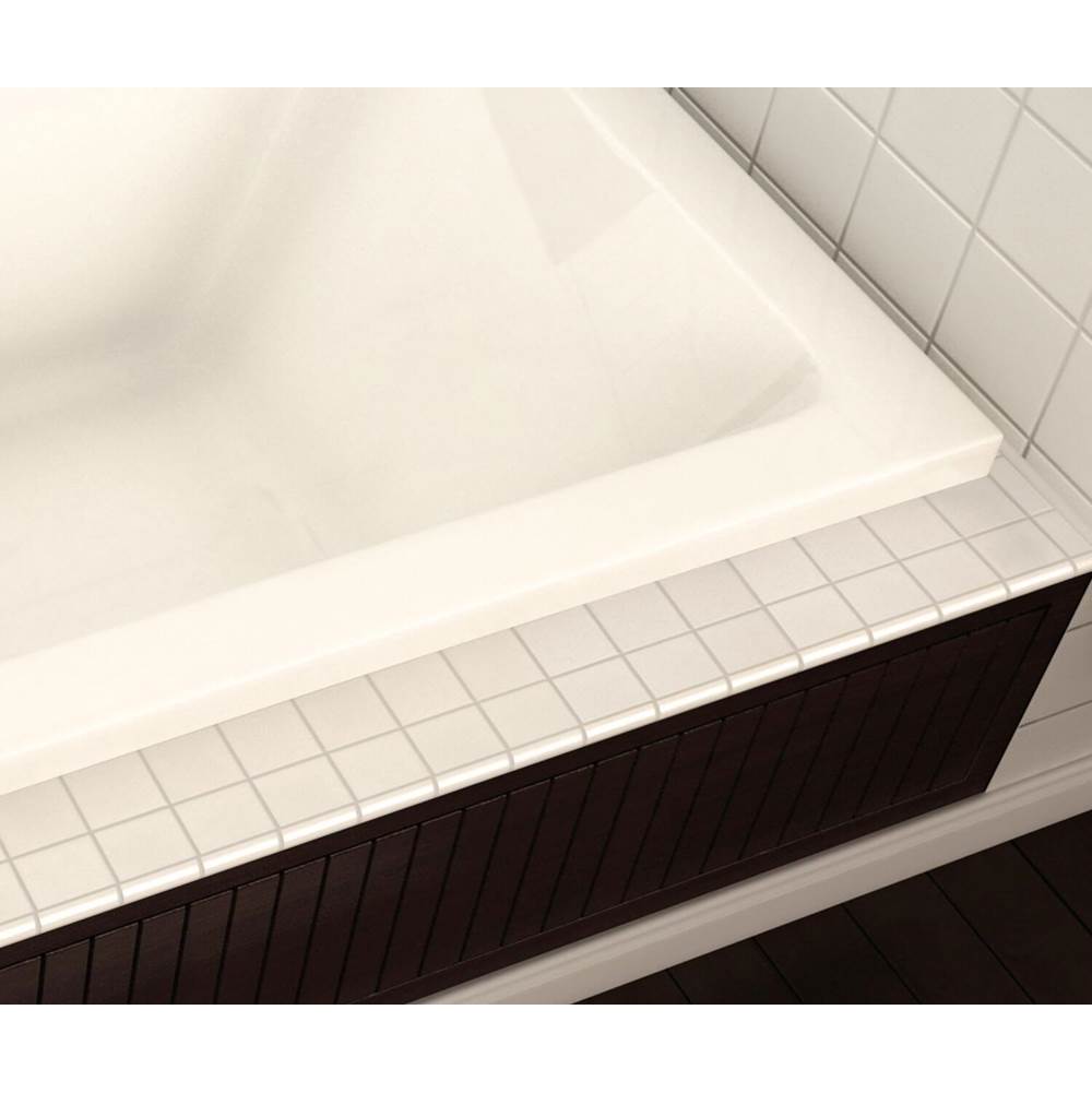 Pose 7236 Acrylic Drop-in End Drain Bathtub in White