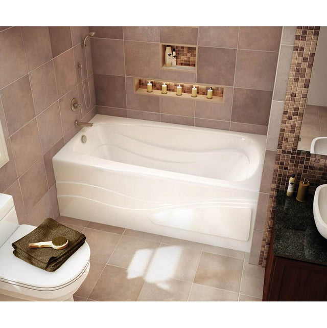 Maax - Tenderness 7236 Acrylic Alcove Left-Hand Drain Aeroeffect Bathtub in White - White
