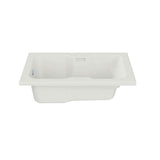 Lopez 6036 Acrylic Alcove End Drain Combined Whirlpool & Aeroeffect Bathtub in White
