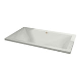 Aiiki 7242 Acrylic Drop-in Center Drain Aerofeel Bathtub in White