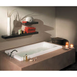 Maax - Aiiki 7236 Acrylic Drop-in End Drain Aerofeel Bathtub in White - White