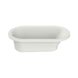 Aigo 72 x 36 Acrylic Undermount End Drain Bathtub in White