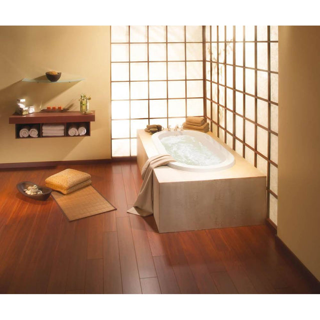 Maax - Aigo 72 x 36 Acrylic Undermount End Drain Aerofeel Bathtub in White - White