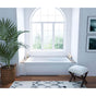 Maax - Baccarat 72 x 36 Acrylic Alcove End Drain Aerofeel Bathtub in White - White