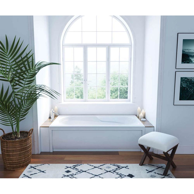 Maax - Baccarat 72 x 36 Acrylic Alcove End Drain Hydromax Bathtub in White - White