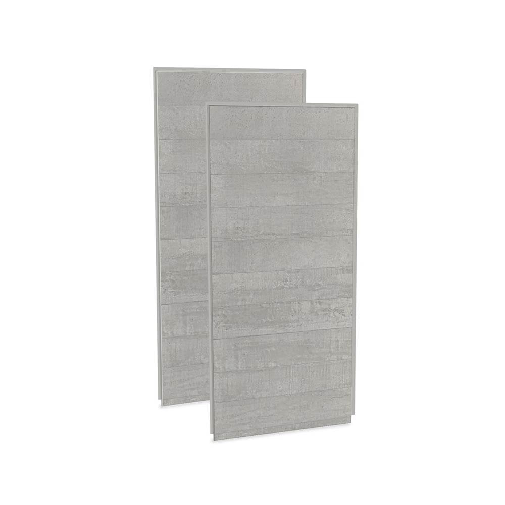Utile 3636 Composite Direct-to-Stud Two-Piece Corner Shower Wall Kit in Factory Rough Vapor