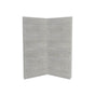 Maax - Utile 3636 Composite Direct-to-Stud Two-Piece Corner Shower Wall Kit in Factory Rough Vapor - Vapor