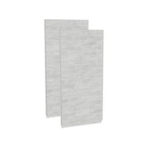 Utile 3636 Composite Direct-to-Stud Two-Piece Corner Shower Wall Kit in Organik Permafrost
