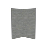 Maax - Utile 3636 Composite Direct-to-Stud Two-Piece Corner Shower Wall Kit in Organik Clay - Clay