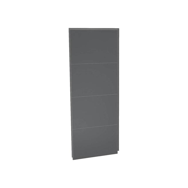 Maax - Utile 36 in. Composite Direct-to-Stud Side Wall in Erosion Charcoal - Charcoal