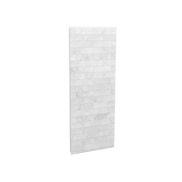 Maax - Utile 36 in. Composite Direct-to-Stud Side Wall in Marble Carrara - Carrara