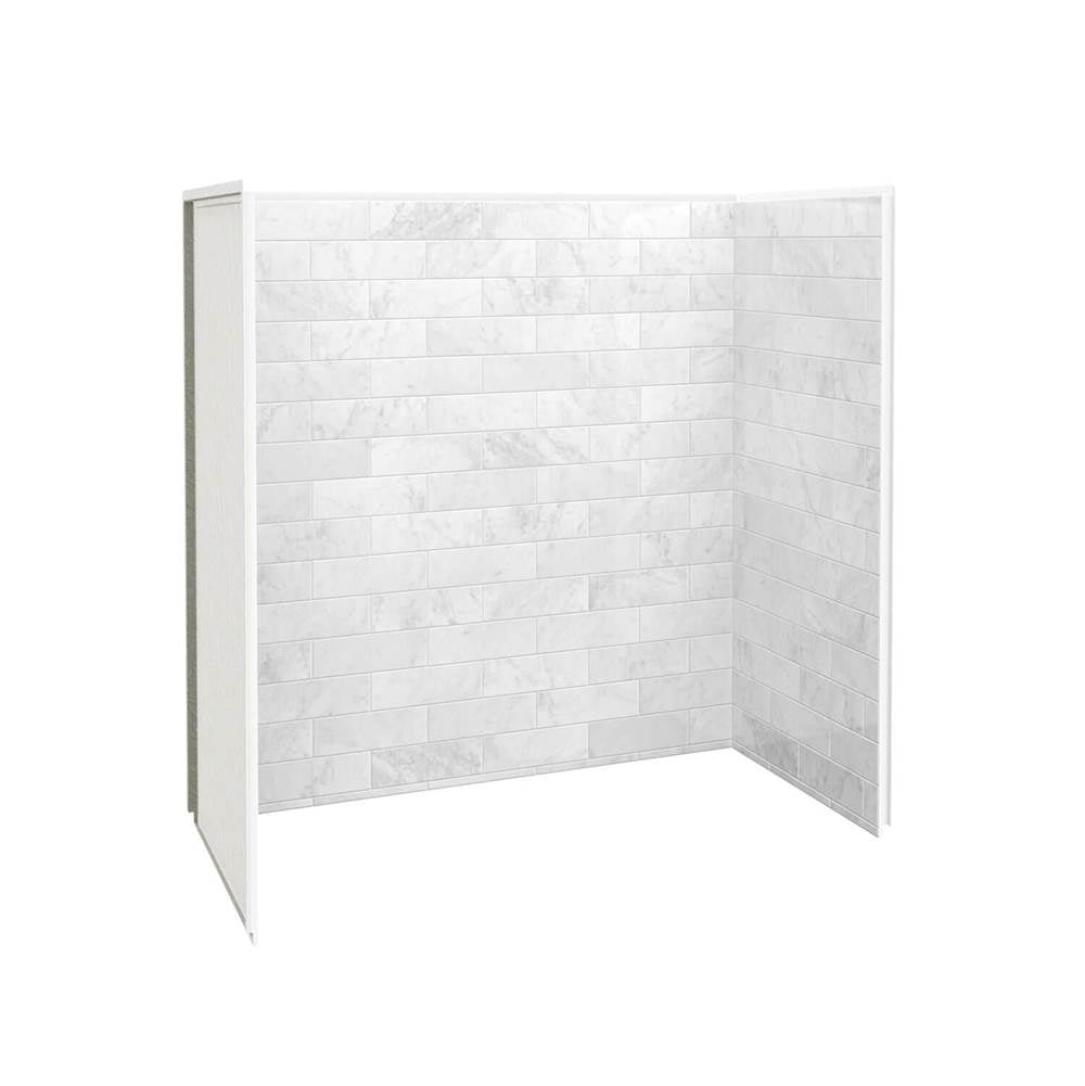 Maax - Utile 6032 Composite Direct-to-Stud Three-Piece Tub Wall Kit in Marble Carrara - Carrara