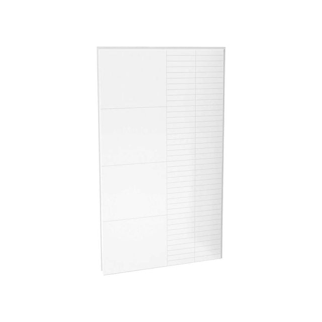 Maax - Utile 48 in. Composite Direct-to-Stud Back Wall in Erosion Bora white - Bora white