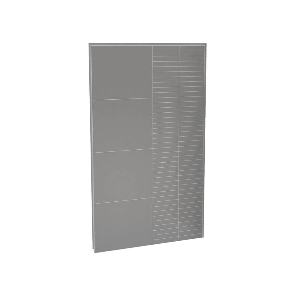 Maax - Utile 48 in. Composite Direct-to-Stud Back Wall in Erosion Pebble grey - Pebble grey