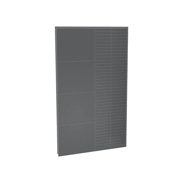 Maax - Utile 48 in. Composite Direct-to-Stud Back Wall in Erosion Charcoal - Charcoal