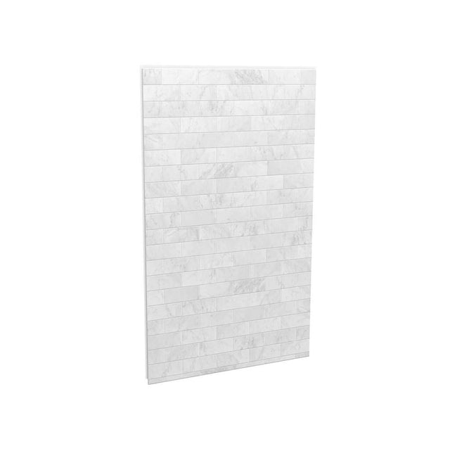 Maax - Utile 48 in. Composite Direct-to-Stud Back Wall in Marble Carrara - Carrara