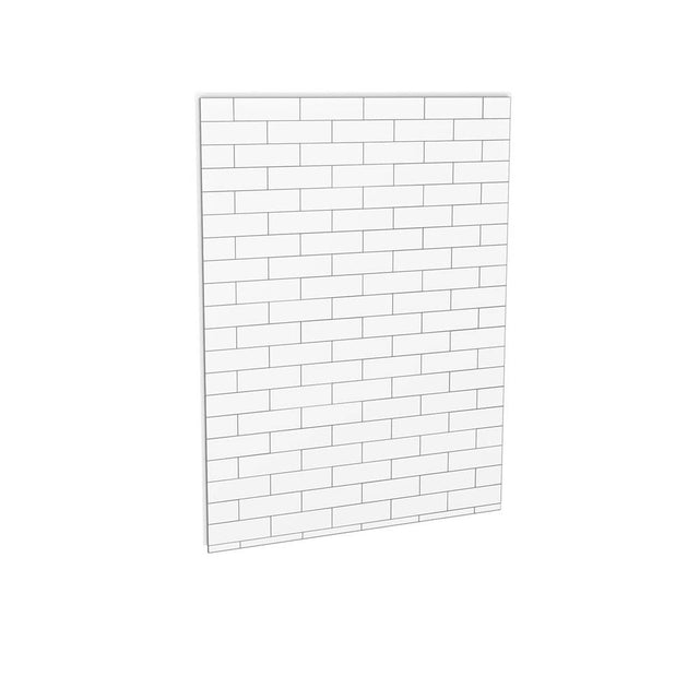 Maax - Utile 60 in. Composite Direct-to-Stud Back Wall in Metro Tux - Tux