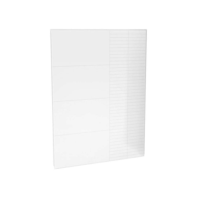 Maax - Utile 60 in. Composite Direct-to-Stud Back Wall in Erosion Bora white - Bora white