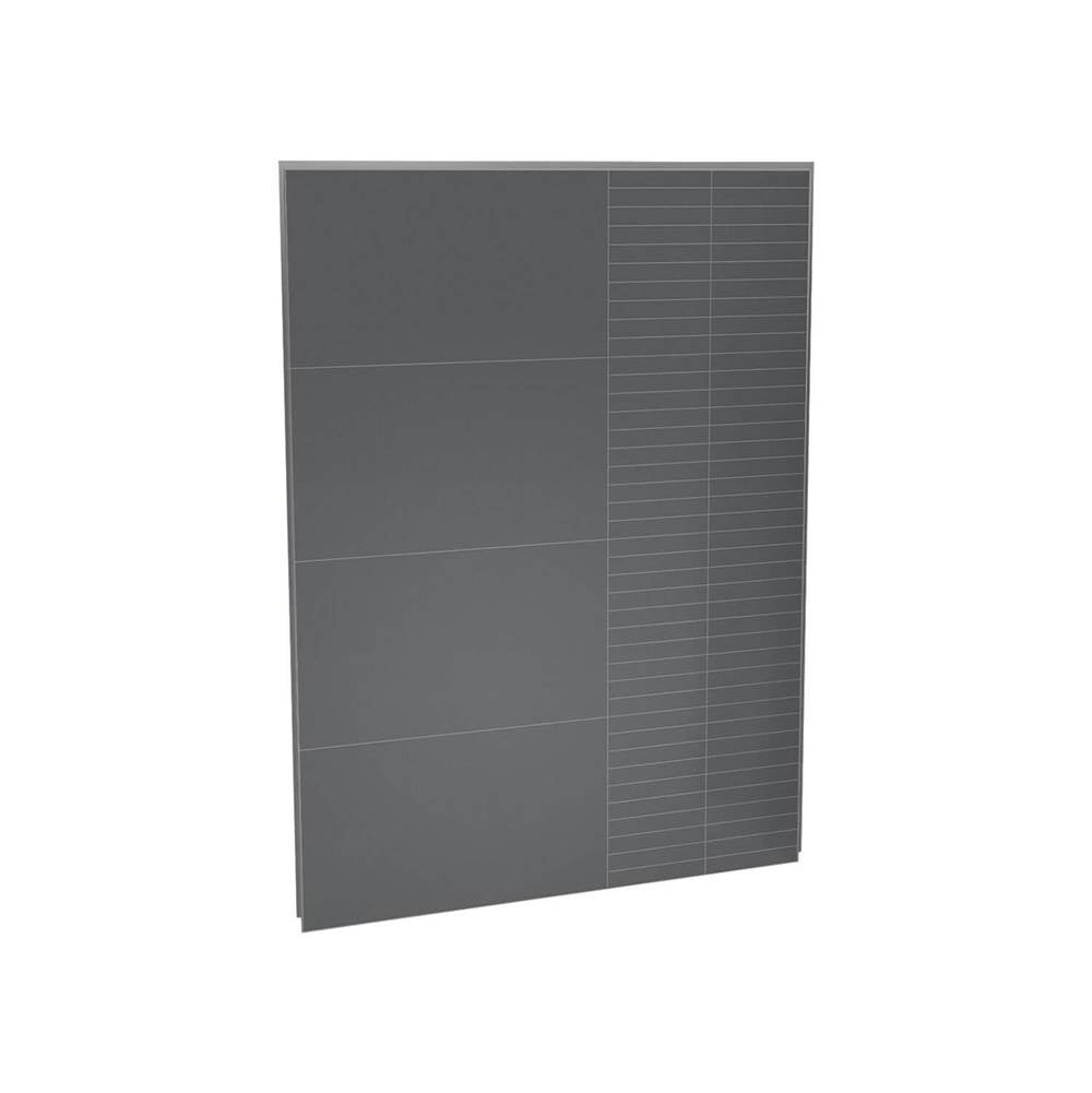 Maax - Utile 60 in. Composite Direct-to-Stud Back Wall in Erosion Charcoal - Charcoal
