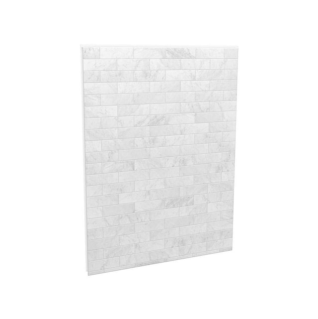 Maax - Utile 60 in. Composite Direct-to-Stud Back Wall in Marble Carrara - Carrara
